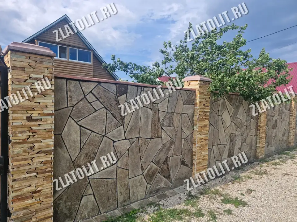 плитняк златолит Старый город для мощения и облицовки в наличии от производителя